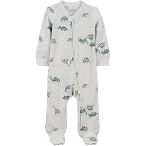 Carter’s Just One You Ribbed Dinosaur Footed Sleeper w/ 2 Way Zip 6 Months